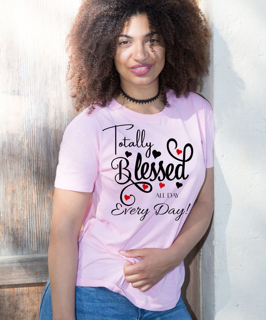 WOMEN TOTALLY BLESSED Jersey Short-Sleeve T-Shirt
