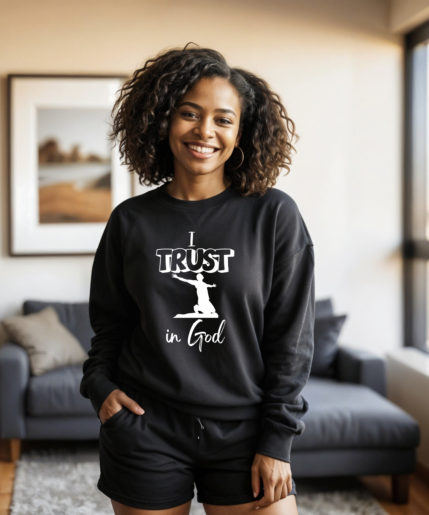 I TRUST IN GOD Unisex Long Sleeve Tee