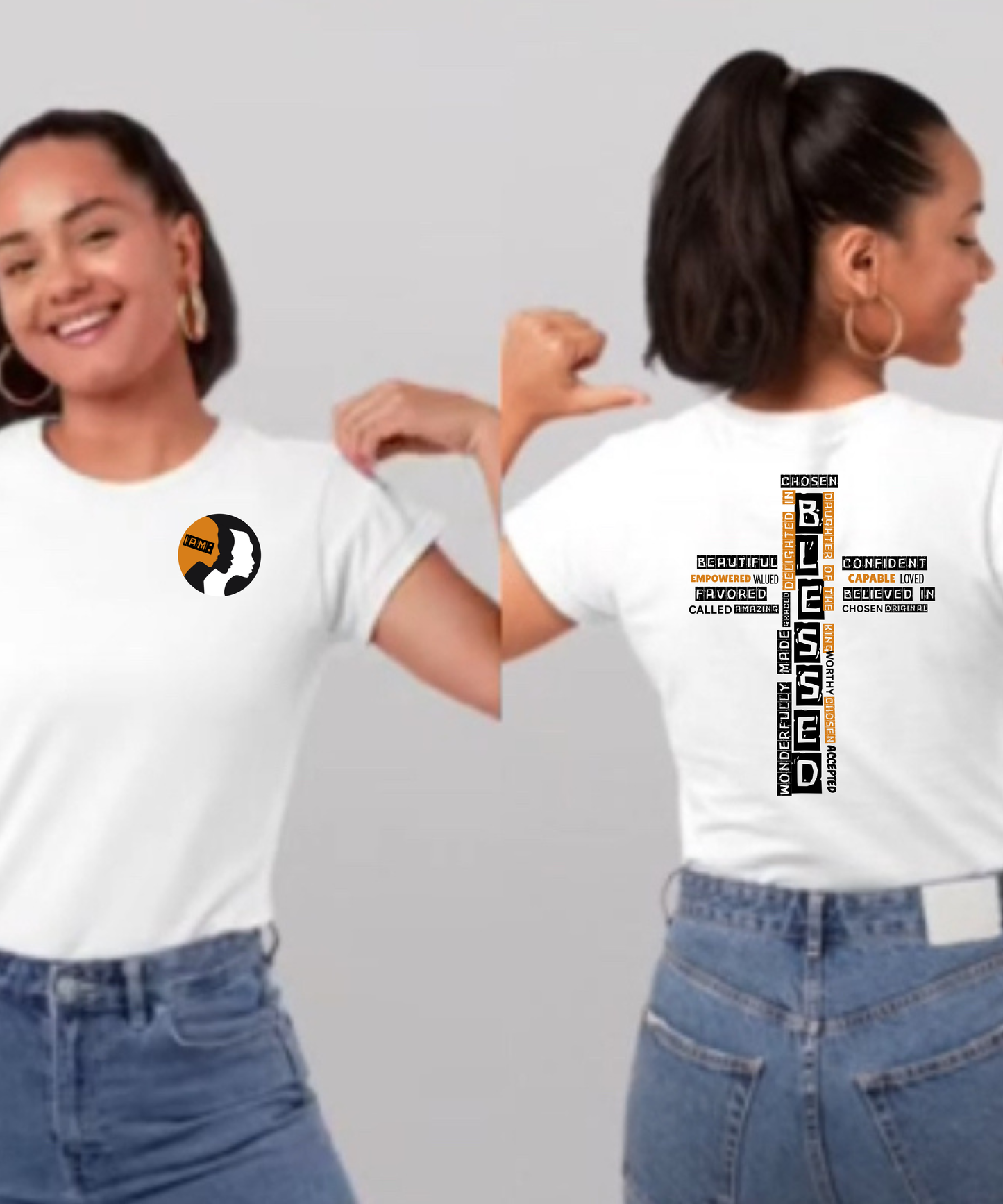 I am... Women Front & Back Jersey Short-Sleeve T-Shirt