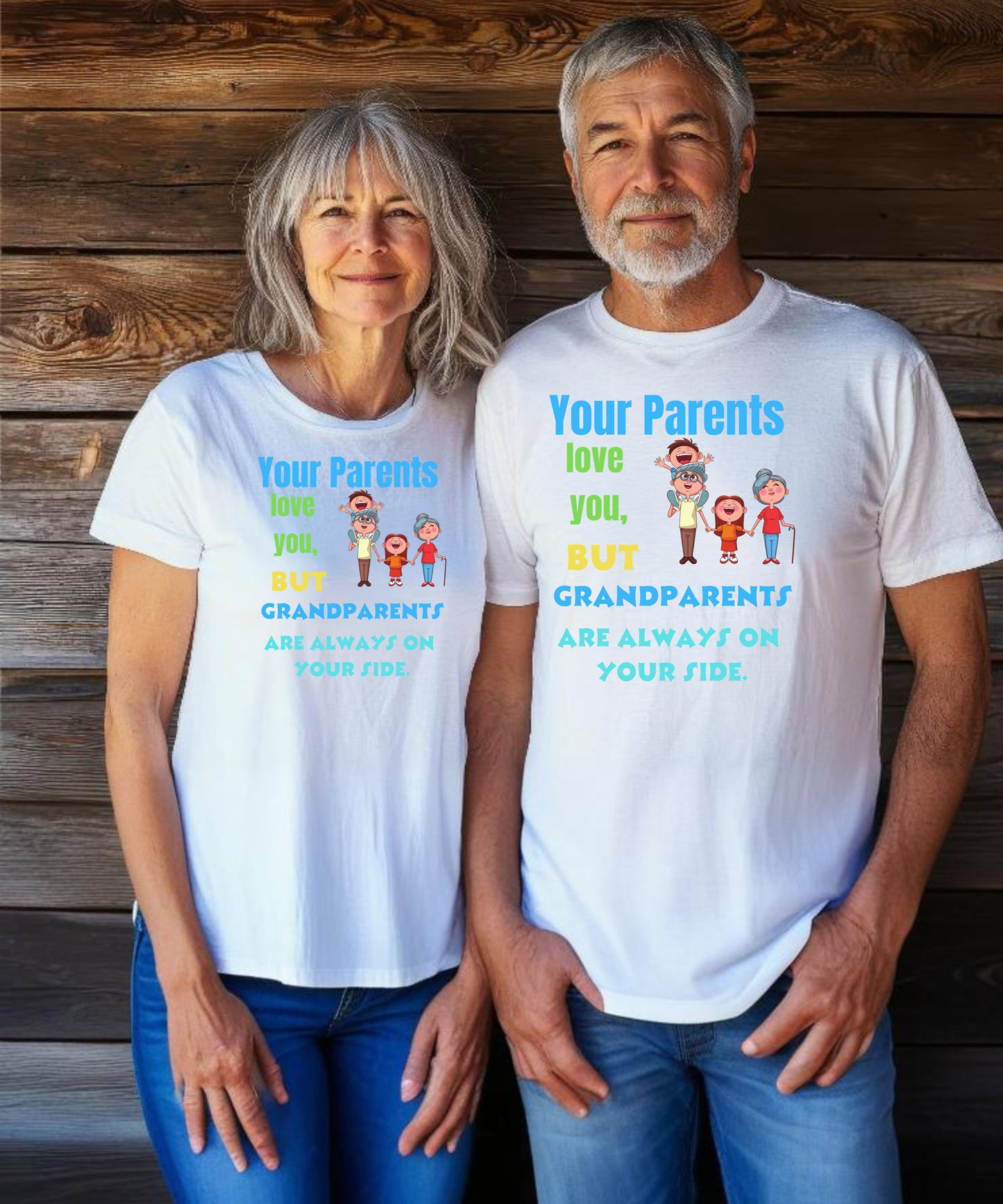 Grandparents are Always on Your Side Unisex Jersey Short-Sleeve T-Shirt
