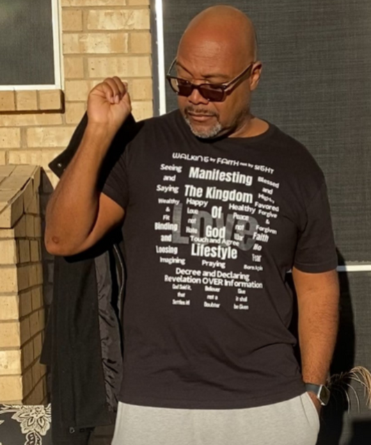 Men/Women Unisex "Manifesting the Kingdom of God"  Short Sleeve Faith-Based Tee