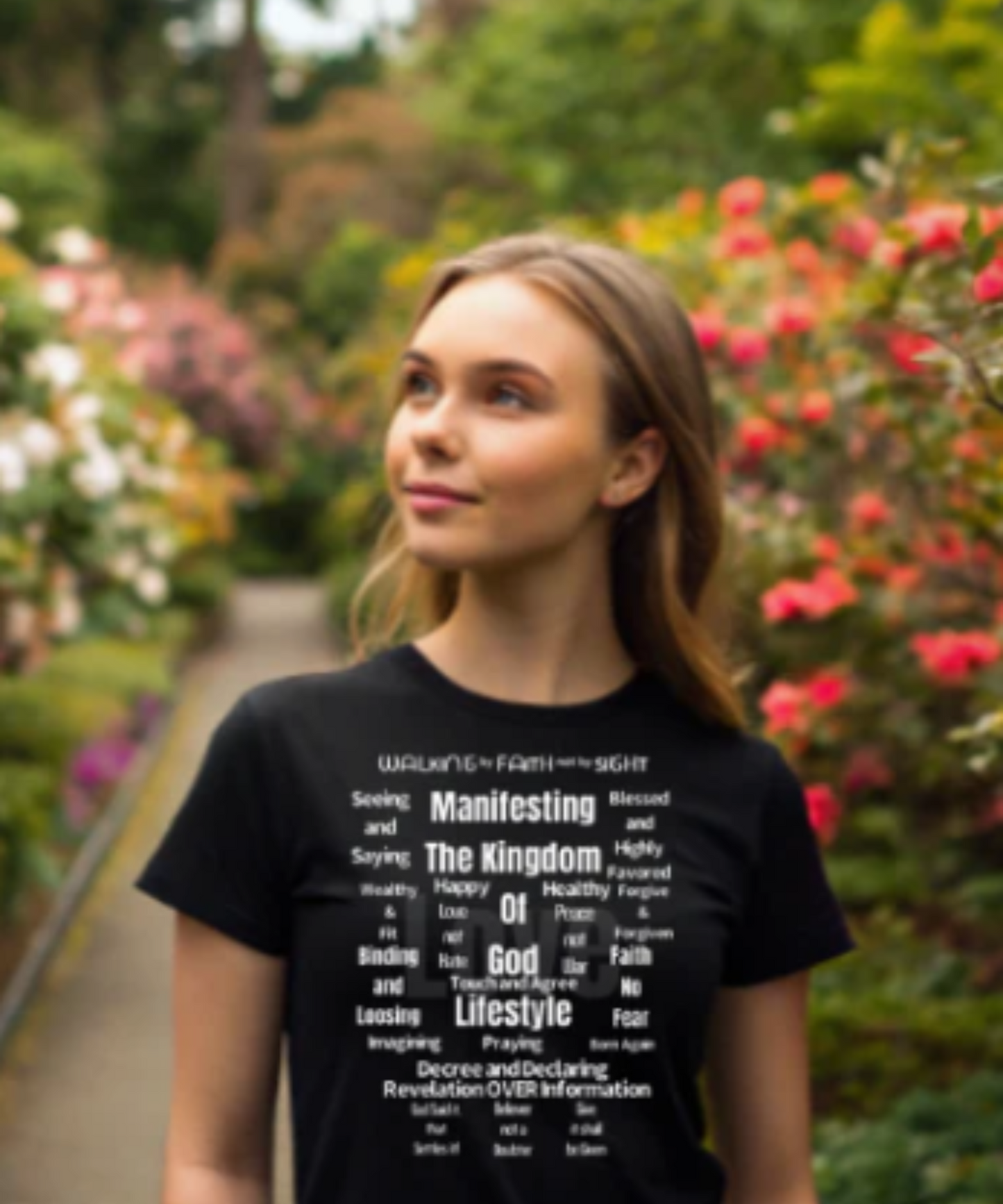 Men/Women Unisex "Manifesting the Kingdom of God"  Short Sleeve Faith-Based Tee
