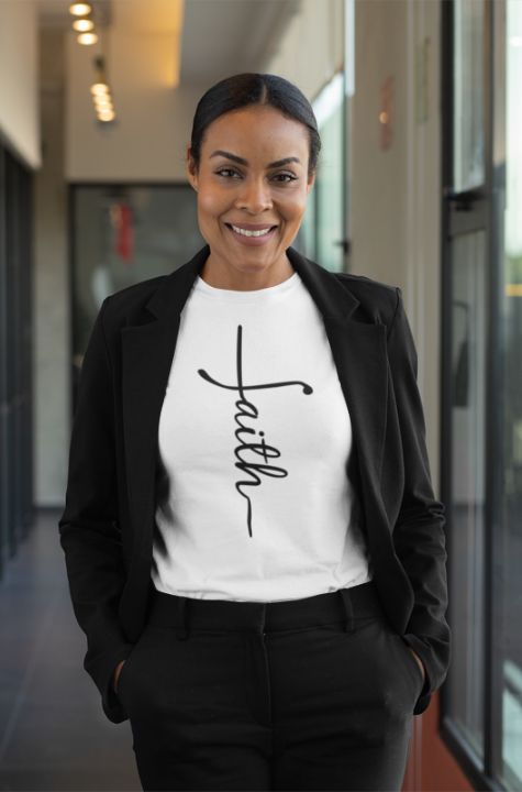 Men/Women Unisex "Faith" Premium Short Sleeve Faith-Based T-Shirt