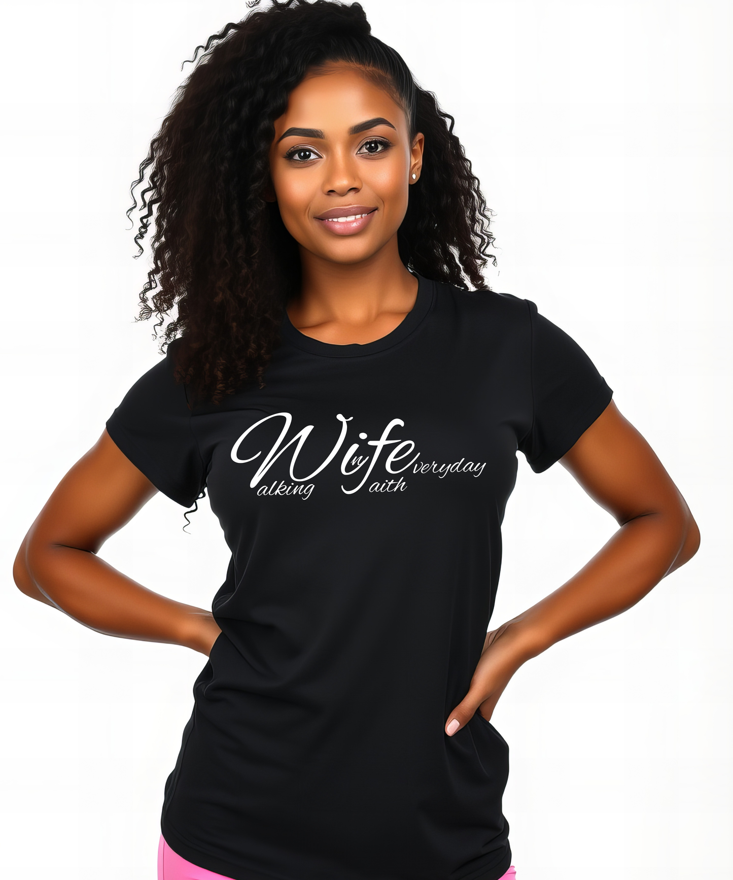 Walking in Faith Everyday Women Jersey Short-Sleeve T-Shirt