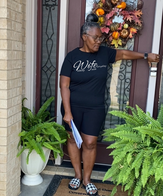 Walking in Faith Everyday Women Jersey Short-Sleeve T-Shirt