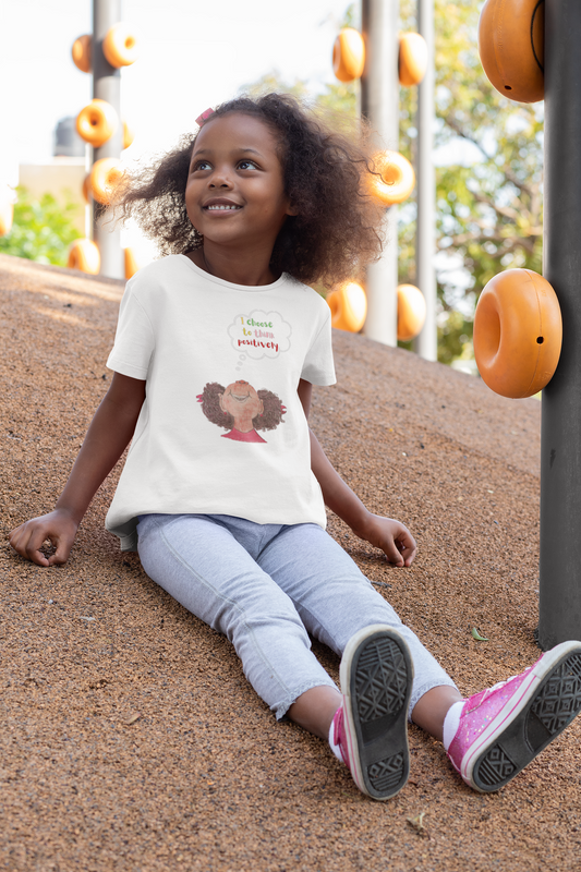 I choose to think positively Toddler Jersey T-Shirt