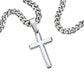 To My Son Be Bold Artisan Cross with Cuban Link Chain