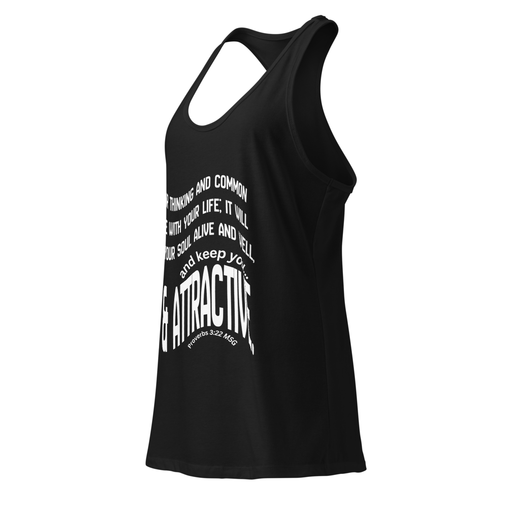 "Fit & Attractive" Women’s fitted racerback tank top