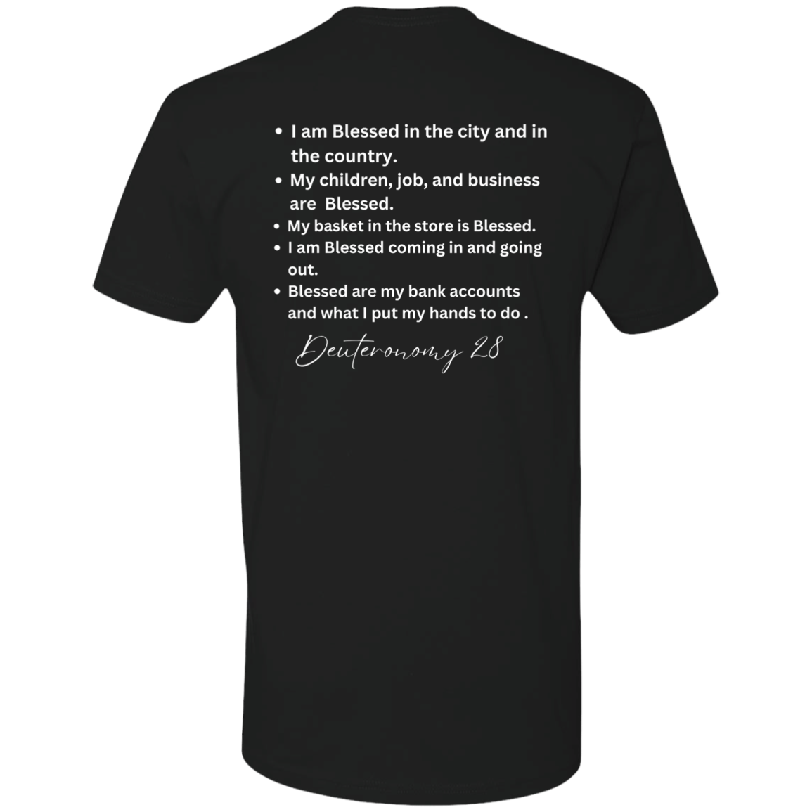 Women's #Blessed Short Sleeve T-Shirt Front & Back
