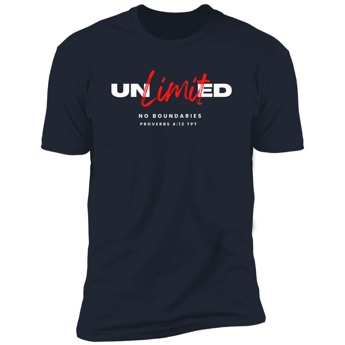 Men/Women Unisex "Unlimited" Short Sleeve Faith-Based T-Shirt