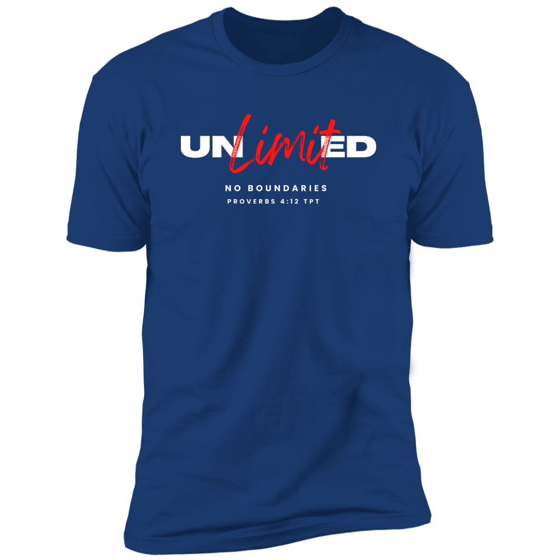 Men/Women Unisex "Unlimited" Short Sleeve Faith-Based T-Shirt
