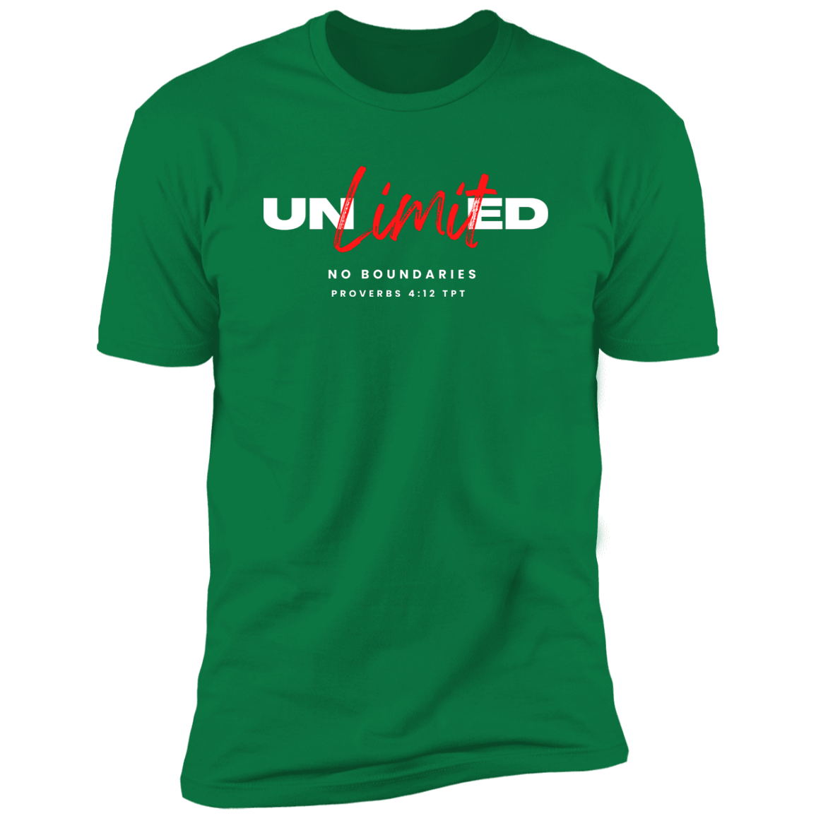 Men/Women Unisex "Unlimited" Short Sleeve Faith-Based T-Shirt